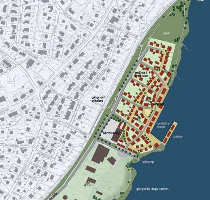 detaljplanearbete pågår SKATTKÄRRSSTRAND Norra delen av Skattkärrsstrand är aktuell för bostadsbebyggelse. I dag utgörs området av en nedlagd plywoodfabrik.