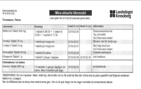 Följsamhet läkemedelslistans betydelse Få läkemedel används som det är tänkt En av tio akuta inläggningar av äldre på sjukhus beror på läkemedelsbiverkningar.