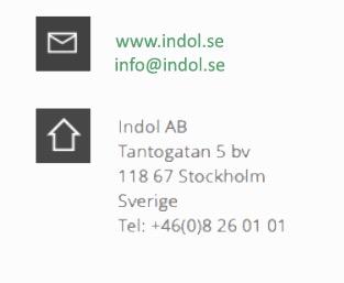 Tack för att du valde Indol! Thank you for choosing Indol! www.indol.