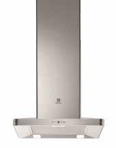 Utdragbar front Tre hastigheter Ej Hob2Hood LED-belysning Ljudnivå min/max 48/66 db(a) Evakueringskapacitet min/max 224/603 m 3 /h