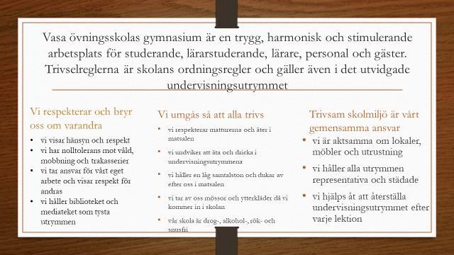 Studerandevårdsplanen ska beskriva genom vilka åtgärder studerandevården genomförs och följs upp (egenkontroll).