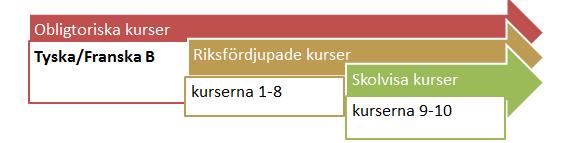 1. Vi bekantar oss med varandra och det nya språket Under kursen får den studerande en bild av målspråkets ställning i världen och i förhållande till de språk hen behärskar eller har studerat