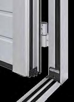 SIDODÖRRAR Garage-sidodörrar NT60 Dörrarna levereras inbyggnadsfärdiga med profilcylinderlås,