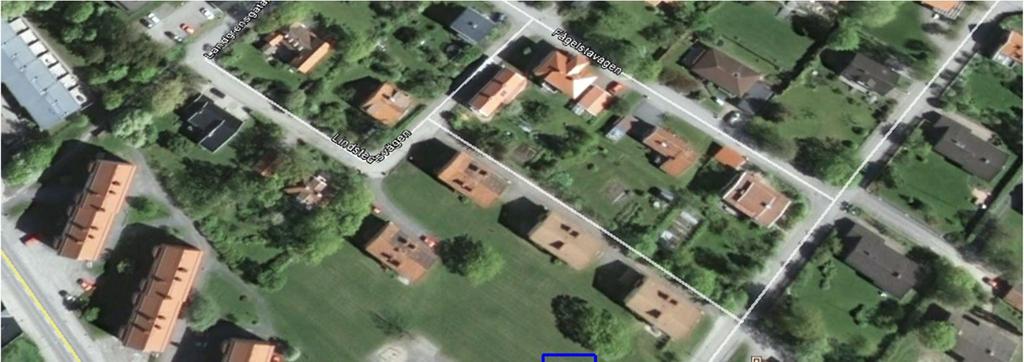 4 Objektbeskrivning Undersökningsområdet ligger längs Kristinagatan i Härnösand och kan ses i figur 4.1. Figur 4.1. Kartbild över aktuellt område, inramat i blått.