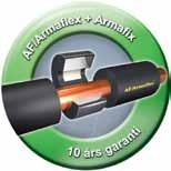 lämnar vi en 10 års garanti för alla AF/Armaflex-produkter med avseende på prestanda enligt offentliggjorda tekniska egenskaper.