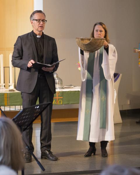 Globala veckan gjorde vi en större satsning och firade gudstjänst i Centrumkyrkan då Söderledskyrkan första gången hade stängt och sammanlyst hos oss.