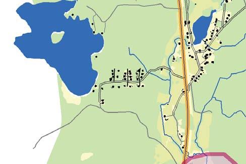 Befintlig mötesstation Dalgränsen Km-tavla Plankorsning Riksintresse kulturmiljö Naturvårdsprogram Nyckelbiotop Befintlig mötesstation Förlängning av befintlig mötesstation för samtidig infart 0 500