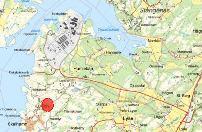 Uppdragsnr: 105 33 49 Version: 1 Trafikbullerutredning för detaljplan Bakgrund Lysekil koun och arbetar ed att ta fra en detaljplan för delar av fastigheterna Lyse 1:2 och 1:57.