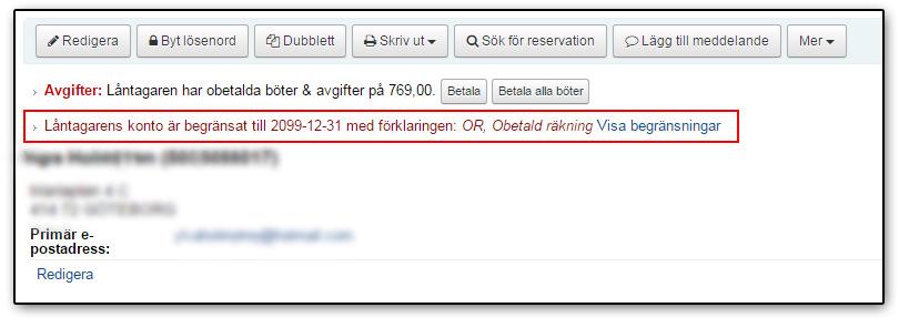 Ändra ordning i kön Klicka på Sök Låntagare (F2) och läs in lånekortnummer.