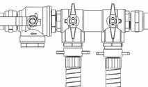 Anslut värmepumpen till värmesystemet Fyll på vatten i värmesystemet Värmesystemet har normalt ett expansionskärl med manometer. Gör så här: 1.