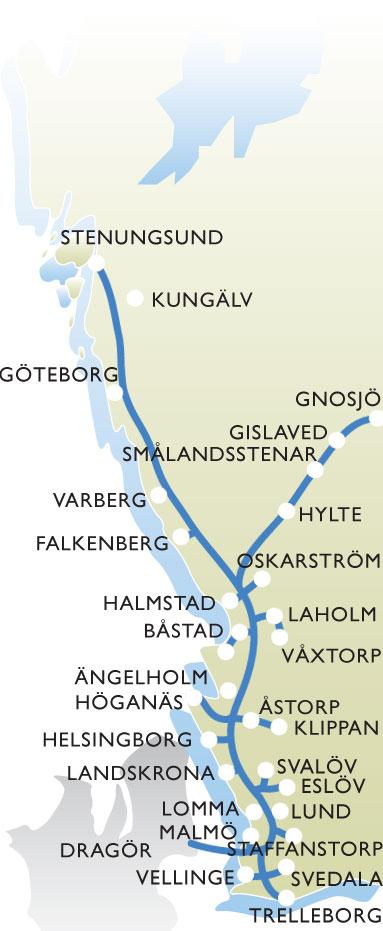 Den svenska gasmarknaden Naturgas introducerades relativt sent i Sverige.