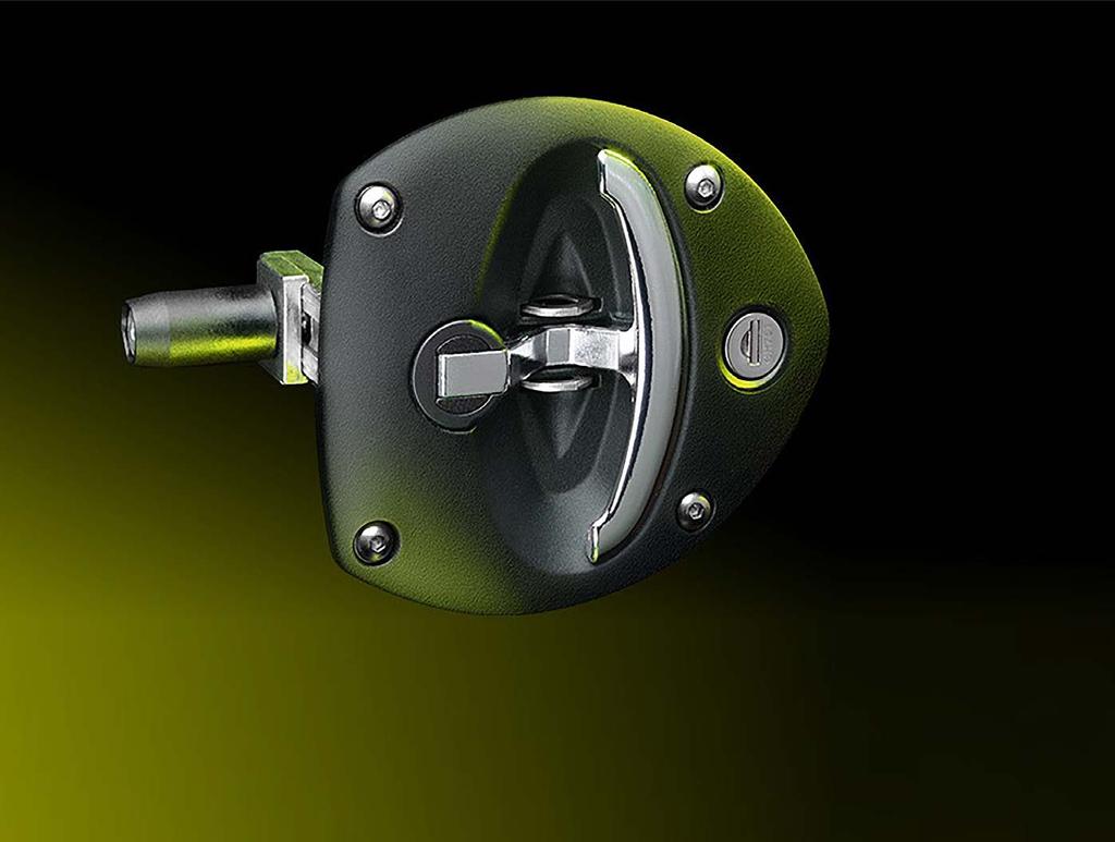 Teknopolymer, zink, rostfritt- och syrafast stål IP54-IP69K Vibrationsresistent Standardhålbilder Lås med kompression, Slam latch Tätningslister Kantskydd, tätningslist eller glasinfattningslist.