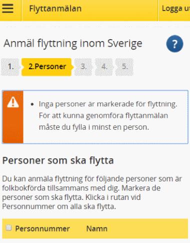 Webbutveckling Sida 10 / Exempel på sammanfattning av fel Skatteverkets felmeddelande skiljer sig