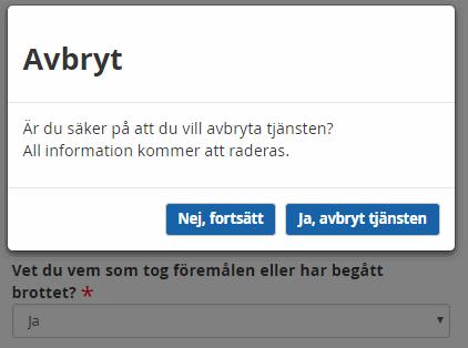 Webbutveckling Sida 144 / lämna ett påbörjat arbete och då visar en dialogruta som frågar användaren om hon verkligen vill avbryta.