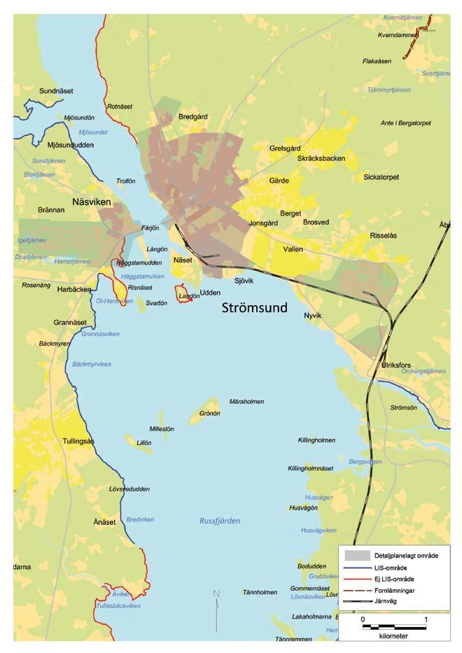bebyggelseområden Strömsund
