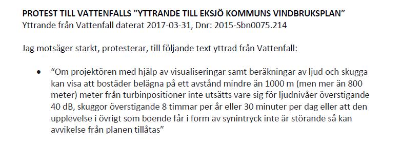 Kommentar: Synpunkten ovan formuleras om och skrivs in i planförslaget.