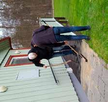 sjunkit ner lite på baksidan, vi tog bort snö