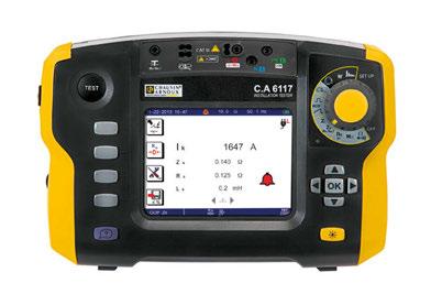 CA6117 är ett ergonomiskt utformat instrument. Områdesväljaren har direktfunktionsval till alla mätningar som görs enligt standard.