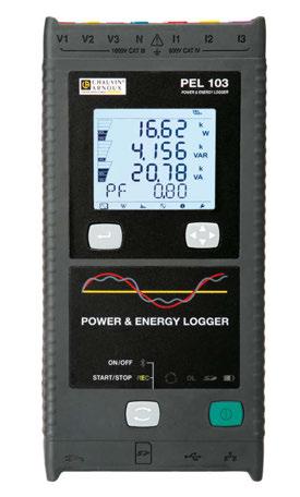 FÖR KOMPLETT energianalys där en flyttbar utrustning är önskvärd, för mätning och övervakning på 50, 60 och 400 Hz installationer.