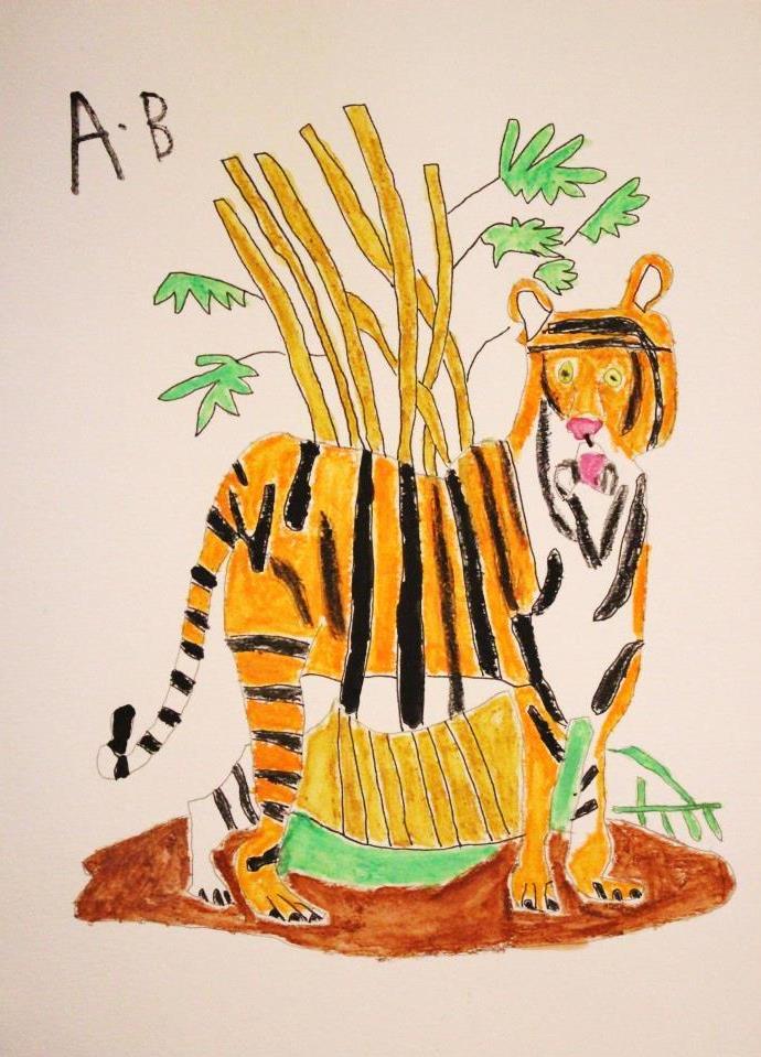 J djur Djur Maria Namn: Tiger Vetenskapligt namn: Panthera tigris Familj: Kattdjur Vikt: Honor 75-165 kg Hanar 100-306 kg Äter: Bytesdjur som hjortar, vildsvin, vildoxar, vattenbufflar, och tapirer.