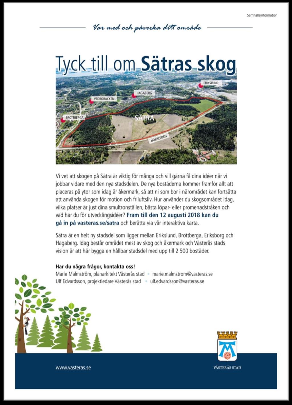 Informationsbrevet som skickades i 3500 ex till