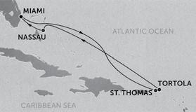 Ankomst New York 8: Från MIAMI Norwegian Bliss Östa Karibien, 7 nätter Avgång lördagar 17/11-23/3 ID 14.6 OB 14.79 BC 1 MC Minisvit med balkong 17.85 Hamnavgifter och skatter ca 1.