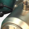 För pumpar i 1-fas ingår en extern kondensatorbox med integrerat motorskydd, återställs