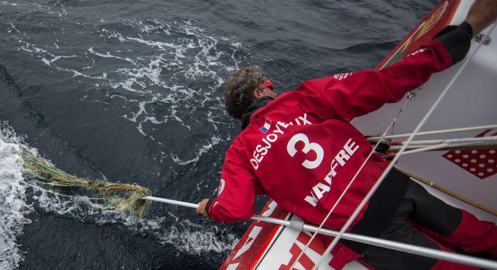 Volvo Ocean Race Utbildningsprogram för hållbarhet KAPITEL 4 Gamla fiskenät som flyter i havet kallas för spöknät och utgör 10% av plastföroreningarna i havet.