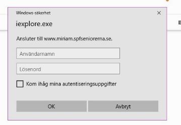 ... 9 1. Inloggning och support De rekommenderade webbläsarna är Chrome, Firefox, Edge och Internet Explorer. OBS. Webbläsaren måste tillåta Popupp-fönster (se manual M03 för Internet Explorer). 1a.