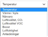 Plan Dynamiska planvyer, med information och inställningsmöjligheter för respektive rum och utrymme. 1 2 3 Innehåller systemets dynamiska planvyer.