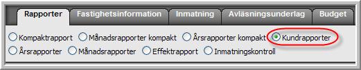 14 Kundrapporter Figur 60: Grön energirapport Raderna i rapporten avgörs av användaren i WebEss.