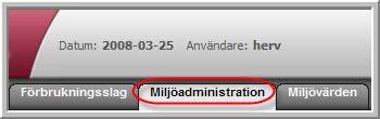 Redigera värden 5.6 Miljöadministration (E) För att ändra eller ta bort ett tidigare angivit värde anger du det nya värdet (eller tar bort det) och utför sparaproceduren.