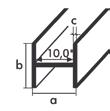 HOBBY H-profiler färg längd st produktnummer H-profil 9,1 x 12 x 1,3 mm Silvereloxerad 100 CM 6 H1 HE1 Silvereloxerad 200 CM 6 H1 HE2 Vit 100 CM 6 H1 W1 Vit 200 CM 6 H1 W2 H-profil 13,5 x 22 x 1,5 mm