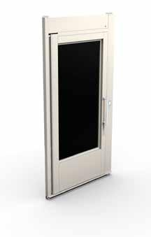 Dörr Dörr Aritco 6000 Allmän information Schaktdörrarna som installeras på varje våningsplan är gjorda av galva-niserat stål samt laminerat och härdat, 8 mm tjockt glas.