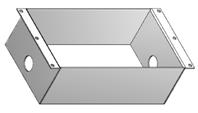 Extern tablålåda Dörrtablån kan placeras en bit bort från hissen på en extern tablålåda. Den externa tablålådan målas i RAL 9003 (Aritco vit).