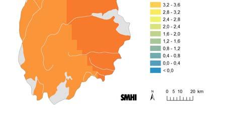 Den regionala klimatanalysen för Örebro län från 2015 Två utsläppscenarier ger olika