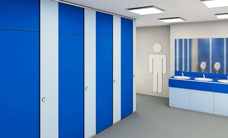 FORMICA MILJÖER FÖR SKOLA OCH UTBILDNING Hygieniska och hållbara våtutrymmen och toaletter I alla typer av byggnader vill man ha praktiska, trevliga och rena våtrum och toaletter, och med Formica