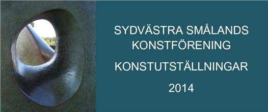Sydvästra Smålands Konstförening arrangerar under 2014 utställningar med följande konstnärer: Den 2 februari t o m den 14 februari Jussi Raatevara Den 9 mars t o