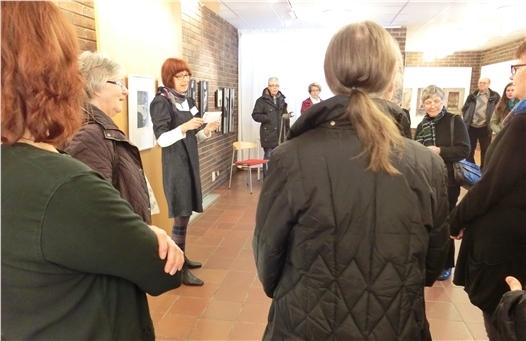 Bildcollage och foton från vernissagen (Sten Neckö) Vernissage av