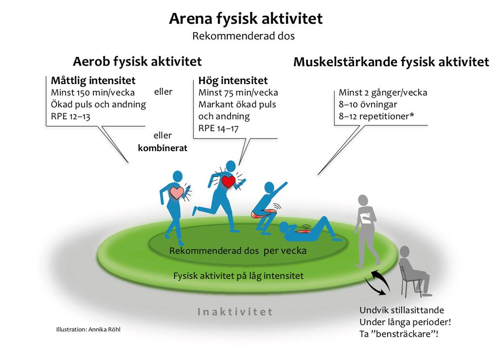 Framtagna av Yrkesföreningar för Fysisk Aktivitet (YFA),