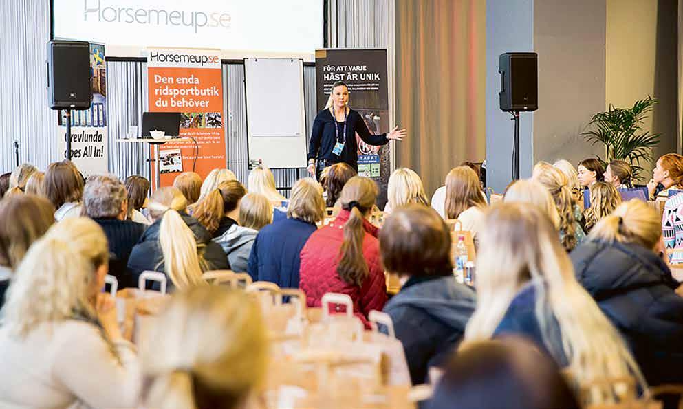6 FEBRUARI 2018 Hela denna tematidning är en annons från EuroHorse, Svenska Mässan JOHANNA LASSNACK FOTO ANNA SIGVARDSSON Föreläsning med Ryttarinspiration Av Annika Grundberg FÖRRA ÅRETS FÖRELÄSNING