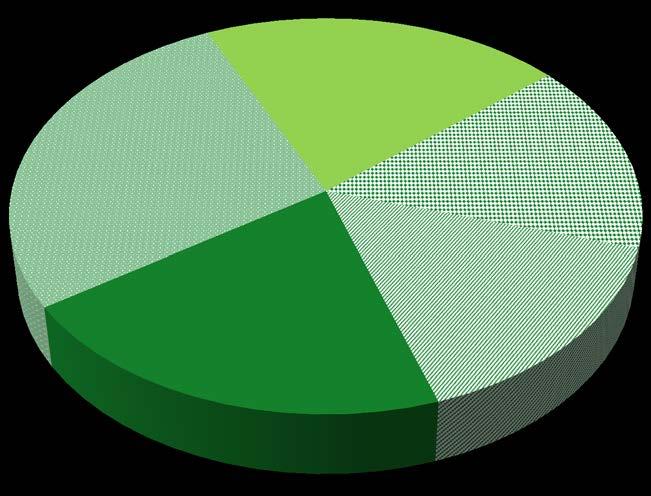 sker en proportionell fördelning av de gemensamma kostnaderna utifrån lönekostnader per prestationsområde.