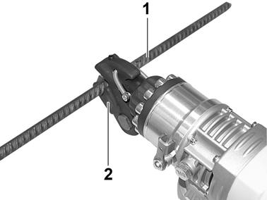 Användning RCP 12, 16, 32 Klippa med RCP-12 och RCP-16 VARNING Skador genom okontrollerat styrd maskin. Kroppsdelar kan klippas av.
