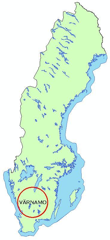 Som ett exempel på hur mycket biomassa som finns inom ett visst område har det i denna rapport gjorts en specialstudie av området inom 100 km radie från Värnamo.