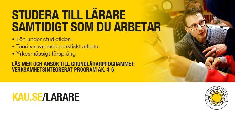 Material till kommuner: Annonser: Lärarutbildningen och RUC vid Karlstads universitet tar fram underlag för annonser.