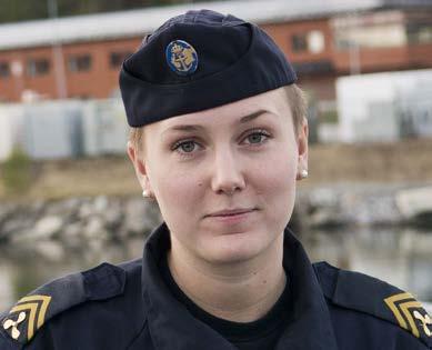 28 år, Förste sergeant, Tredje sjöstridsflottiljen i Karlskrona Sebastian Sjö Foto: Johan Lundahl/Combat Camera/Försvarsmakten Varje dag har känts meningsfull.