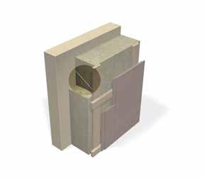 Skruven är speciellt utformad för att fästa läkt på utsidan av isolerskiktet och därmed möjliggöra en luftspalt mellan isoleringen och fasadbeklädnaden.