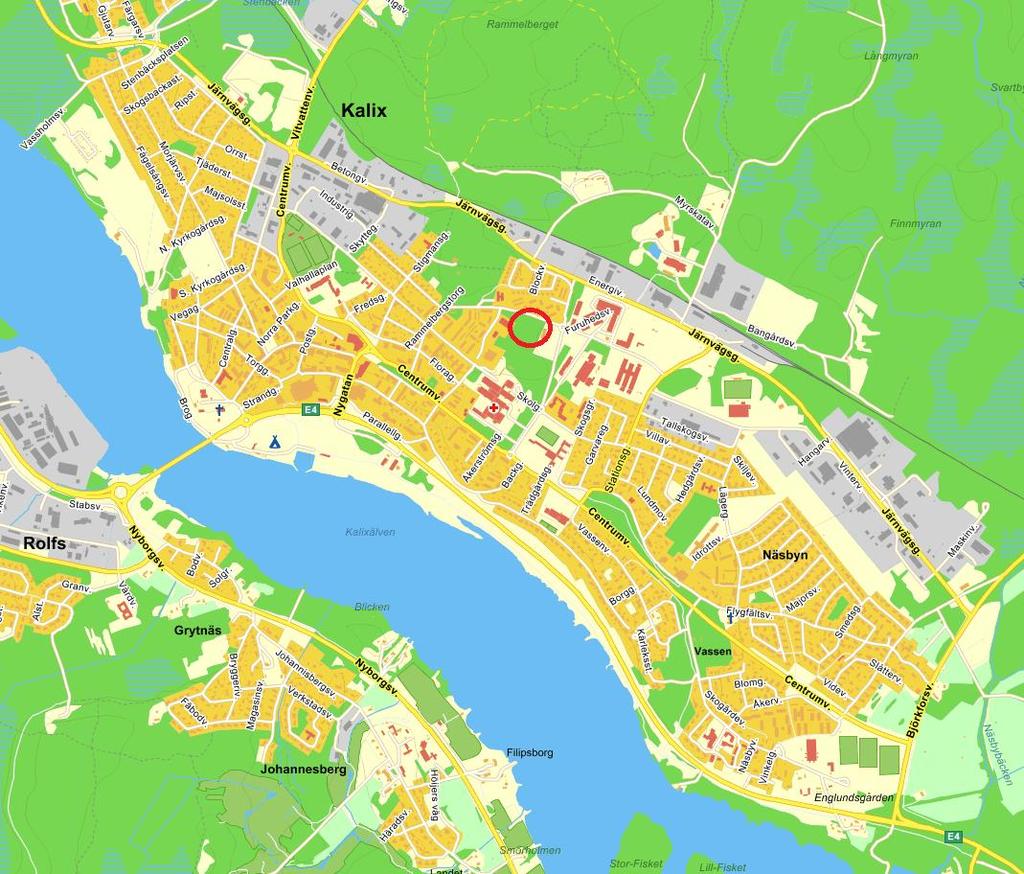 3 Området, rödmarkerat Detaljplan En grundförutsättning är att exploateringen ska inrymmas inom gällande detaljplan som vunnit laga kraft 2012-06-19 (se tillhörande dokument).