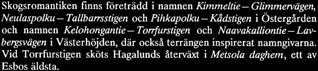 När matarleden in till centrum fått sitt vackra namn Havsvindsvägen ansåg man att också Nordvâgen kunde tänkas anspela på nordanvinden.