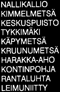 P8 P1O P11 P12 P13 V1 V2 NALL KALL o K MMELMETsA xeskuspu sto TYKK MAK KÄPYMETSA KRUUNUMETSA